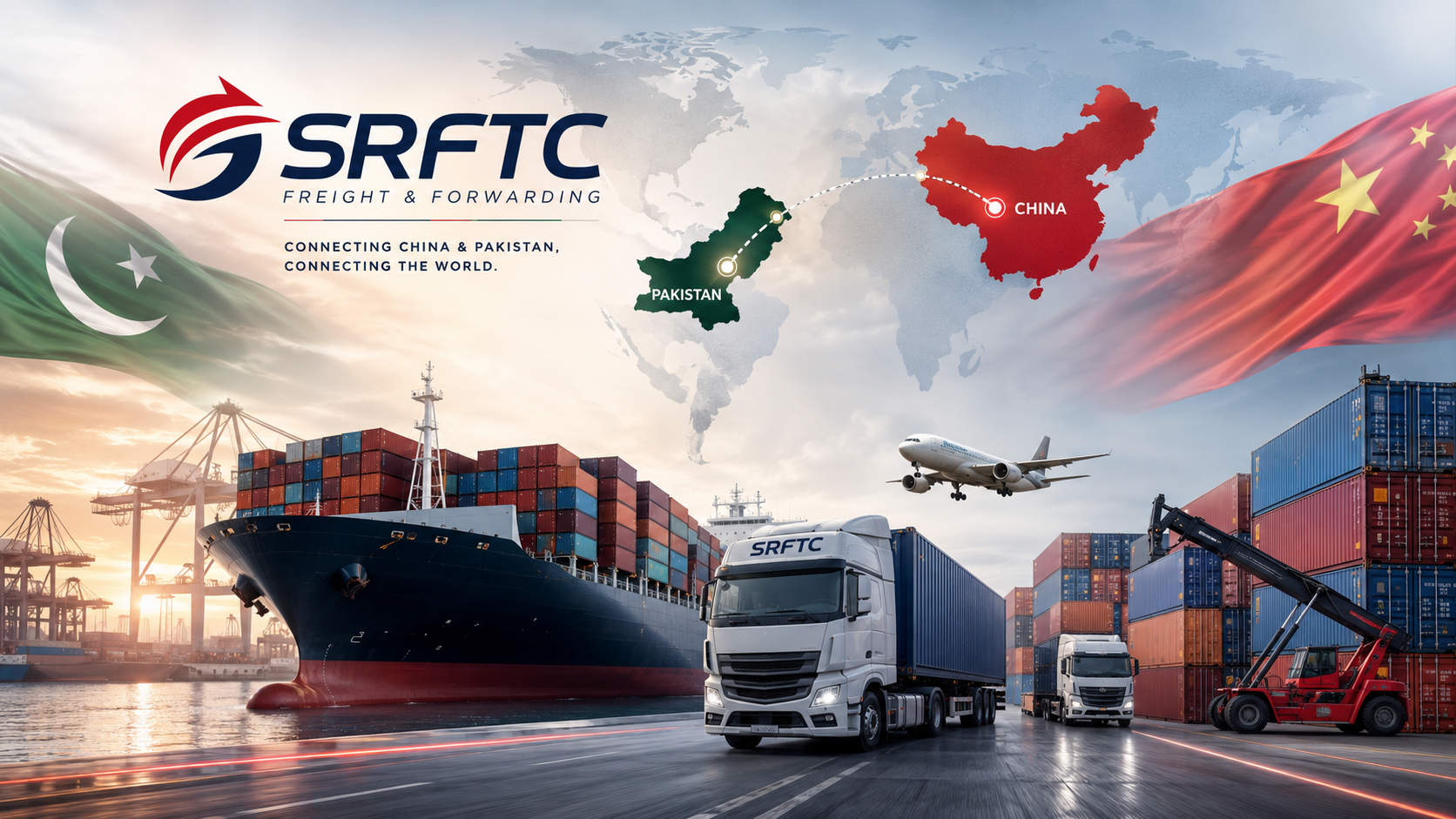 SRFTC China Pakistan freight forwarding banner